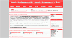 Desktop Screenshot of annuaire-des-assurances.net